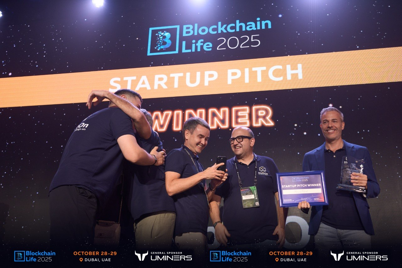 Startup Pitch Winner 2025 at Blockchain Life Dubai
